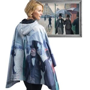 NEW CAILLEBOTTE PARIS STREET WOMENS RAIN CAPE - RAINPROOF BREATHABLE
